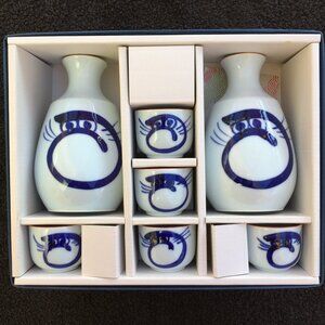Daruma Porcelain Japanese Sake Set